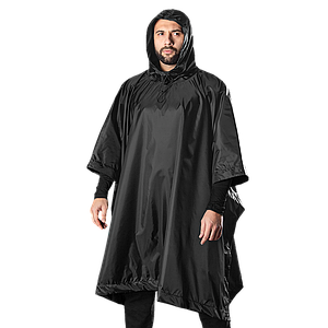 Пончо-дощовик тактичне Pilgrim Rip-Stop Чорне