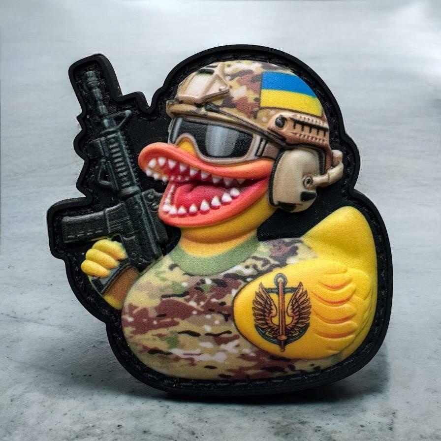 Шеврон бойова качка морська піхота на липучці гумовий пвх