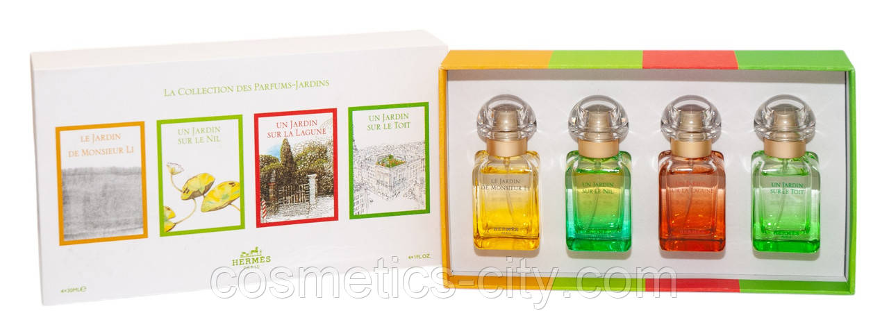 Парфюмированный набор Hermes Garden Nile Medium 4*30ml(Premium), фото 1