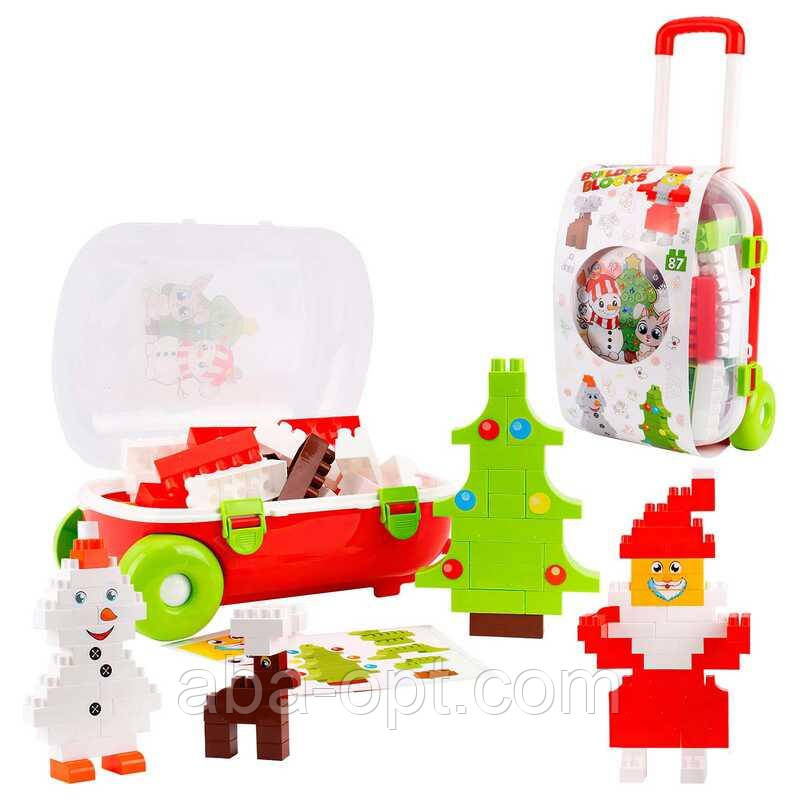 Гра Конструктор 8805 (3) "Technok Toys", "Новий Рік", 87 елементів, у валізі, фото 1