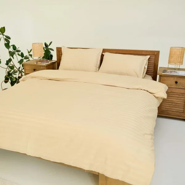 Комплект постільної білизни Tiare Двоспальний Сатин Stripe 72, фото 1