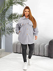 Сорочка подовжена тепла великого розміру