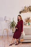 Стильна святкова сукня для вагітних та годувальниць Toledo розмір S (42) Lullababe Бордовий, фото 7