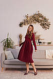 Стильна святкова сукня для вагітних та годувальниць Toledo розмір S (42) Lullababe Бордовий, фото 9