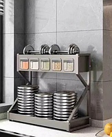 Кухонний стелаж-сушарка для посуду Kitchenware, компактна AND-3 PM-24-1-5