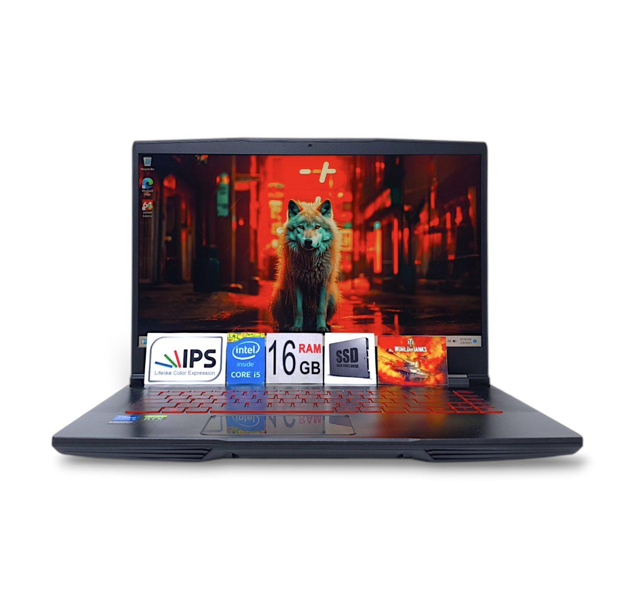 Ноутбук MSI GF63 15.6 FHD 144hz i5-11400H 6ядер 16GBDDR4 SSD512GB Nvidia RTX 3050 4GB