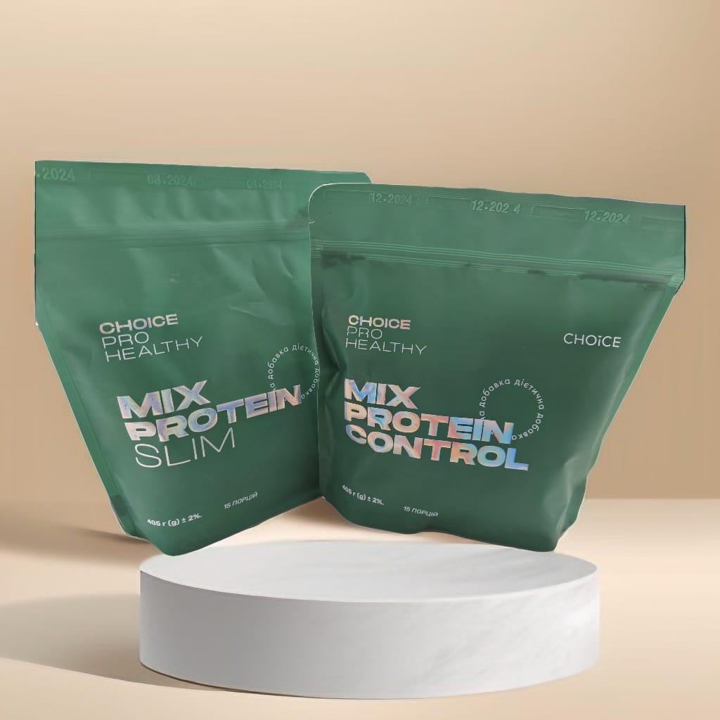 Mix Protein SLIM та Mix protein Control комплект Чойс