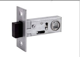 Заскочка RDA 100 магніт матовий хром/чорний