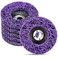 Абразивний зачисний корраловий круг "Coral Disk", фіолетовий для дриля та кутової шліфувальної машини, 100 мм
