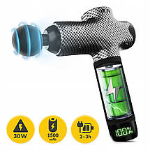 Ручний перкусійний масажер 4FIZJO Massage Gun Evo 30 Вт (масажний пістолет) 4FJ0591 Poland, фото 2