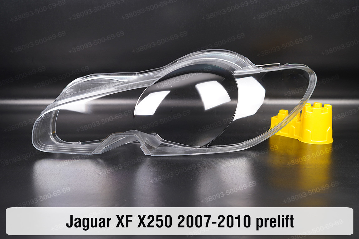 Скло фари Jaguar XF X250 (2007-2010) дорест ліве