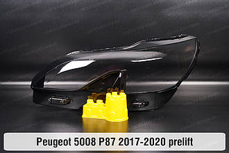 Скло фари Peugeot 5008 P87 LED (2017-2020) дорест ліве