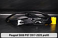 Скло фари Peugeot 5008 P87 LED (2017-2020) дорест праве, фото 6