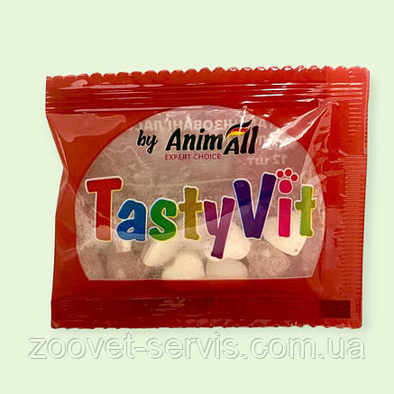 Вітамінізовані ласощі AnimAll TastyVit для котів, кошенят, вагітних і годуючих кішок з яловичиною, 600 штук (50 пакетів по 12 шт), фото 3