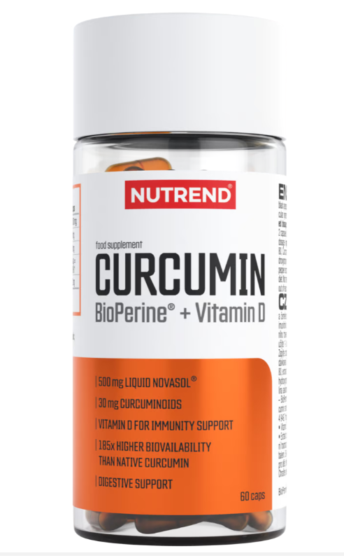 Nutrend Curcumin + Bioperine + Vitamin D 60 oil caps