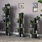 Декоративні полиці для квітів 42 см завширшки Дизайнерський підлоговий стелаж ЛДСП 3 шт у вітальню, фото 6