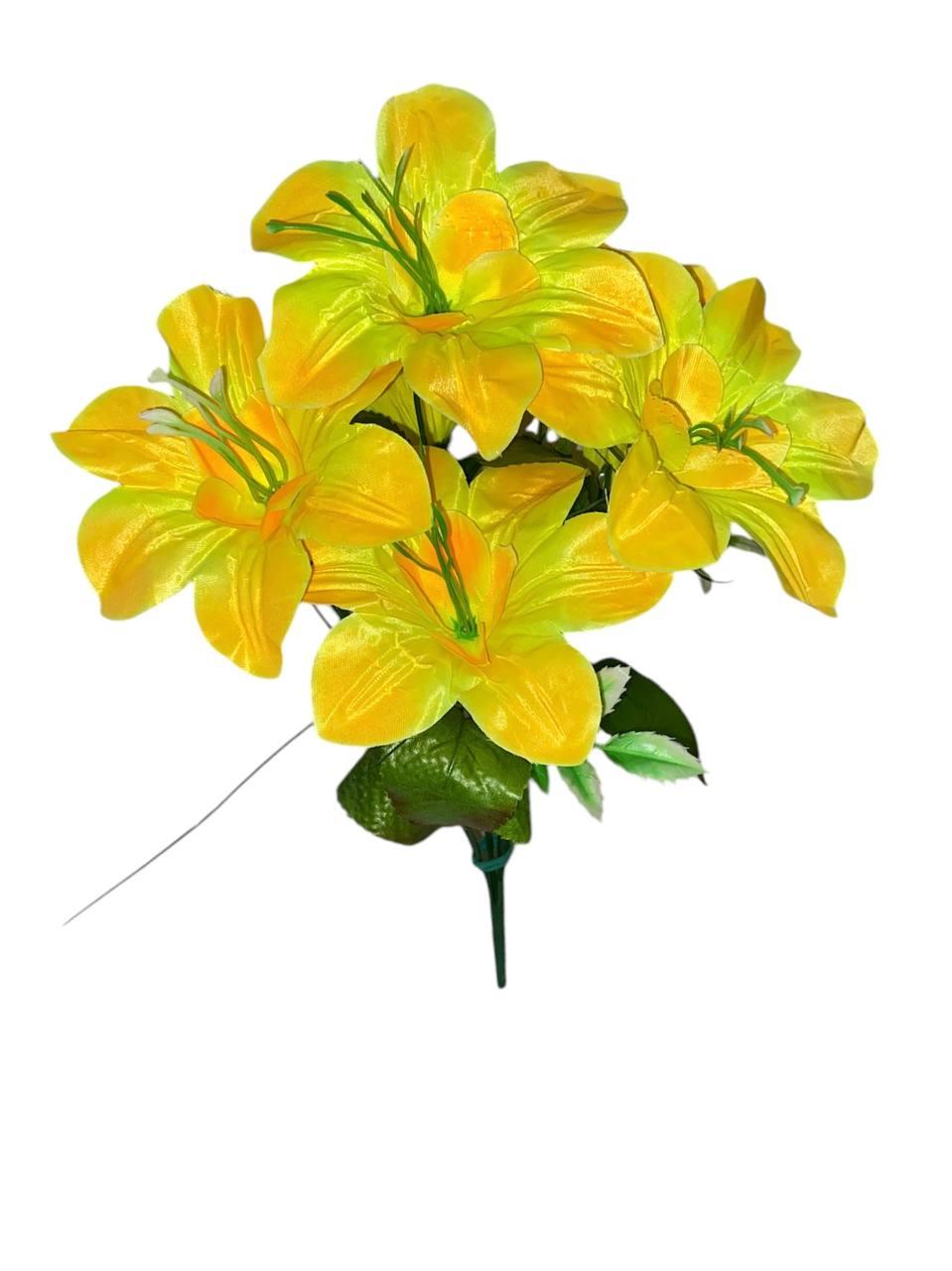 Штучний букет "Нарцис" 7 голів , 460мм , кольори мікс, фото 1