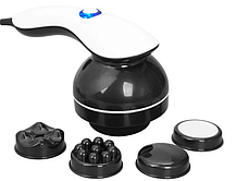 Вібромасажер для тіла антицелюлітний 220в 4 насадки Body massager PL-664 Білий, фото 6