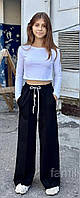 Штани для дівчинки стильні широкі штани палаццо