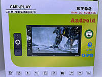 Автомагнітола Pioneer 2 DIN 8702 Android + Wi-Fi + Gps Навігація