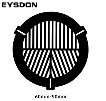 Маска Бахтинова на зовнішній діаметр труби від 60 до 90 мм для точного фокусування телескопа