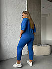 Костюм жіночий спортивний NOBILITAS 50-60 синього кольору, фото 2
