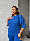 Костюм жіночий спортивний NOBILITAS 50-60 синього кольору, фото 4