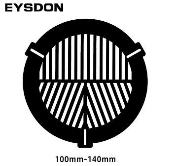 Маска Бахтинова на зовнішній діаметр труби від 100 до 140 мм для точного фокусування телескопа