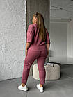 Костюм жіночий спортивний NOBILITAS 50-60 пудрового кольору, фото 3
