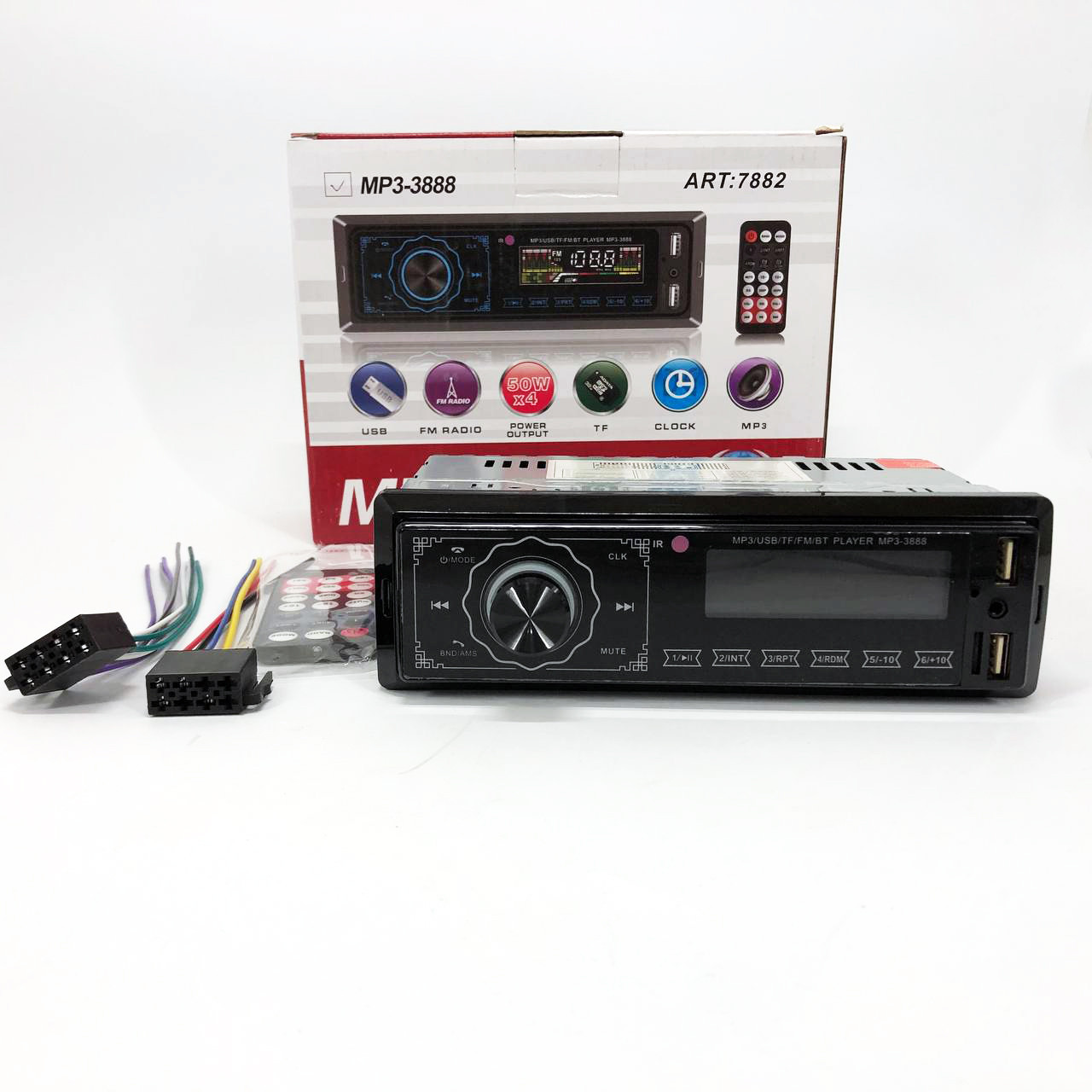 Штатна автомагнітола 1 машина 1din MP3 3888 ISO 1DIN FM, Автомобільний CA-916 мультимедійний пристрій
