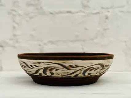 Миска 1.4л ангоб з червоної глини