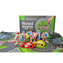 Дерев'яний навчальний набір Дорожні знаки, Ігротеко