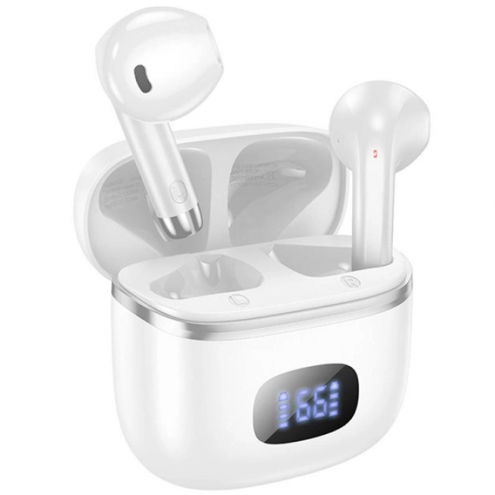 Навушники бездротові вкладки Bluetooth HOCO EQ1 Music guide true wireless BT 5.3 Білі
