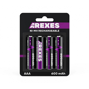 Акумулятор ААА Arexes (600mAh) 1.2v (NI-MH) мініпальчик