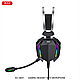 Навушники ігрові XO GE-07 дротові з мікрофоном і LED RGB-підсвіткою Чорні, фото 3