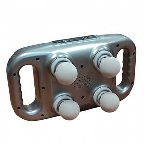 Електричний масажер для спини та шиї, перкусійний масажер із регулюванням інтенсивності та 4 масажними