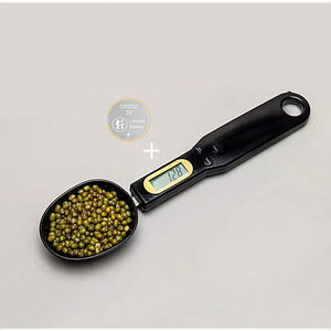 Електронна мірна ложка ваги DIGITAL SPOON SCALE 0.1 г хв / 500 гр Чорна
