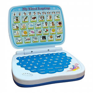 Дитячий мініноутбук AH-802Y для вивчення англійської мови StudyGame Блакитний