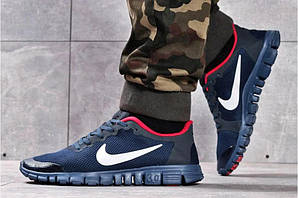 Чоловічі кросівки Nike Free Run 3.0 Blue Red Сині з Червоним