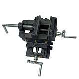 Двовісні поперечні верстатні лещата 100 мм, фото 4