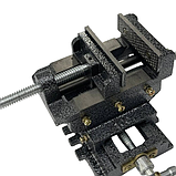 Двовісні поперечні верстатні лещата 100 мм, фото 8