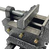 Двовісні поперечні верстатні лещата 100 мм, фото 3