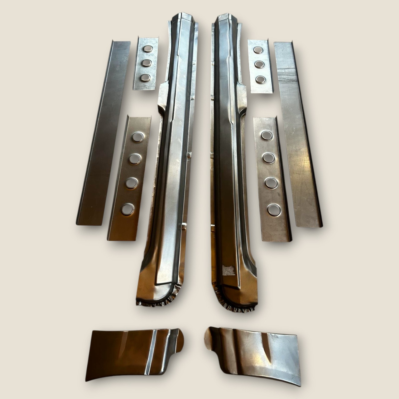 Порог зовнішний ВАЗ 2170,2171,2172 у зборі 10 деталів вир-во Україна, фото 1