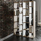 Стелаж для книг і організації простору в кімнаті Книжкова містка полиця перегородка на 20 комірок, фото 2