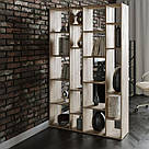 Стелаж для книг і організації простору в кімнаті Книжкова містка полиця перегородка на 20 комірок, фото 7