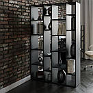 Стелаж для книг і організації простору в кімнаті Книжкова містка полиця перегородка на 20 комірок, фото 9