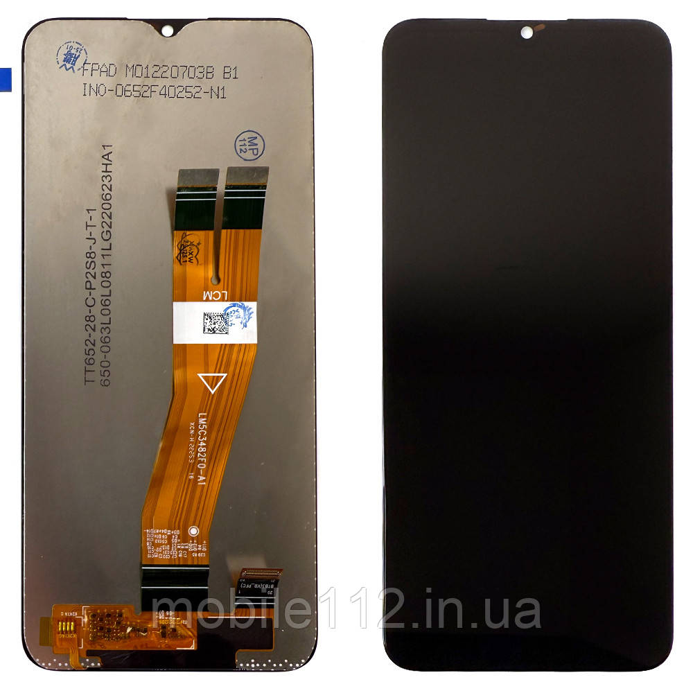 Екран (дисплей) Samsung Galaxy A02s A025F, A03 A035F, A03s A037F 160 x 72 мм + тачскрин оригінал OEM жовтий