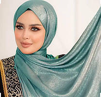 ​Елегантний однотонний сатиновий Хіджаб