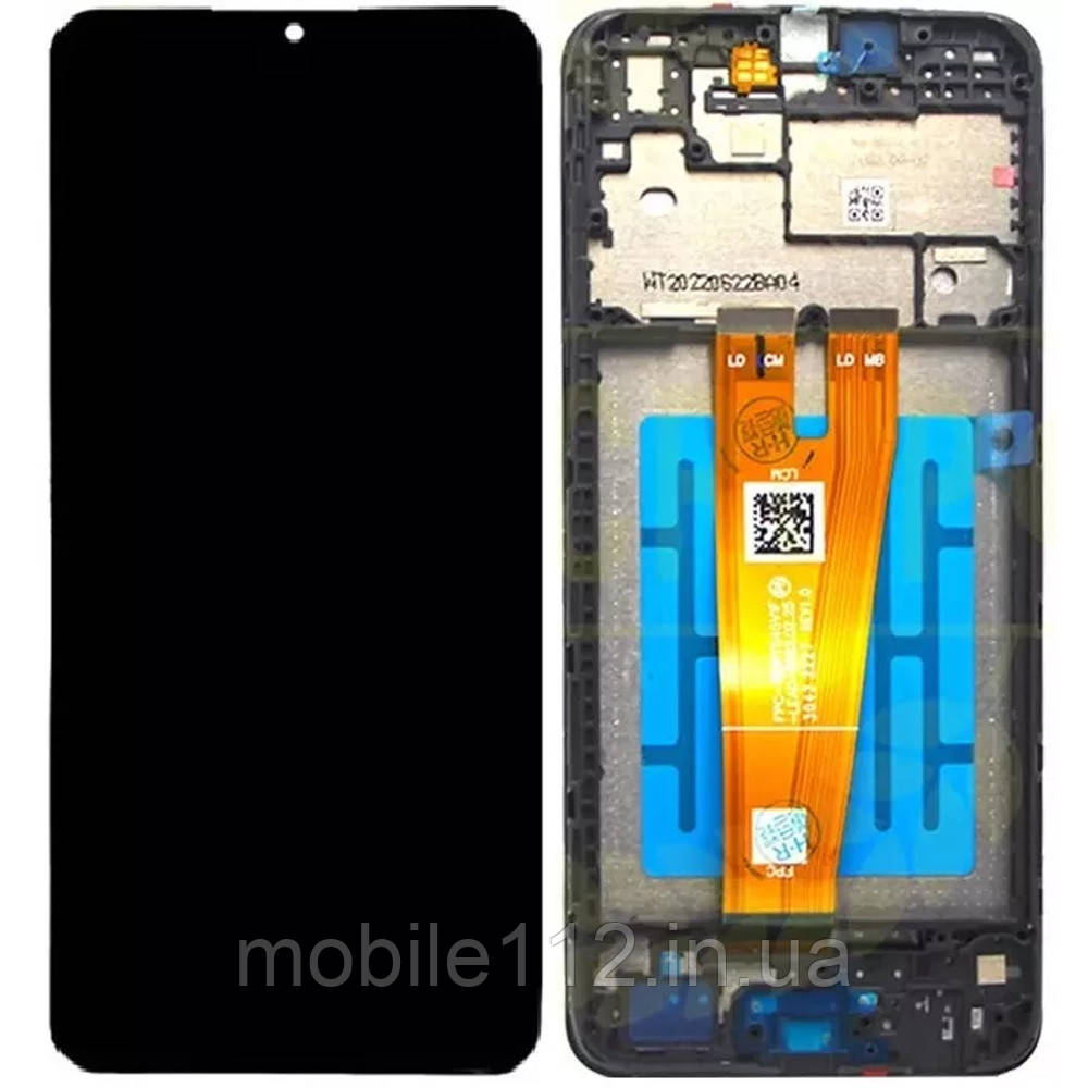 Екран (дисплей) Samsung Galaxy A04 A045F + тачскрін оригінал Китай з рамкою