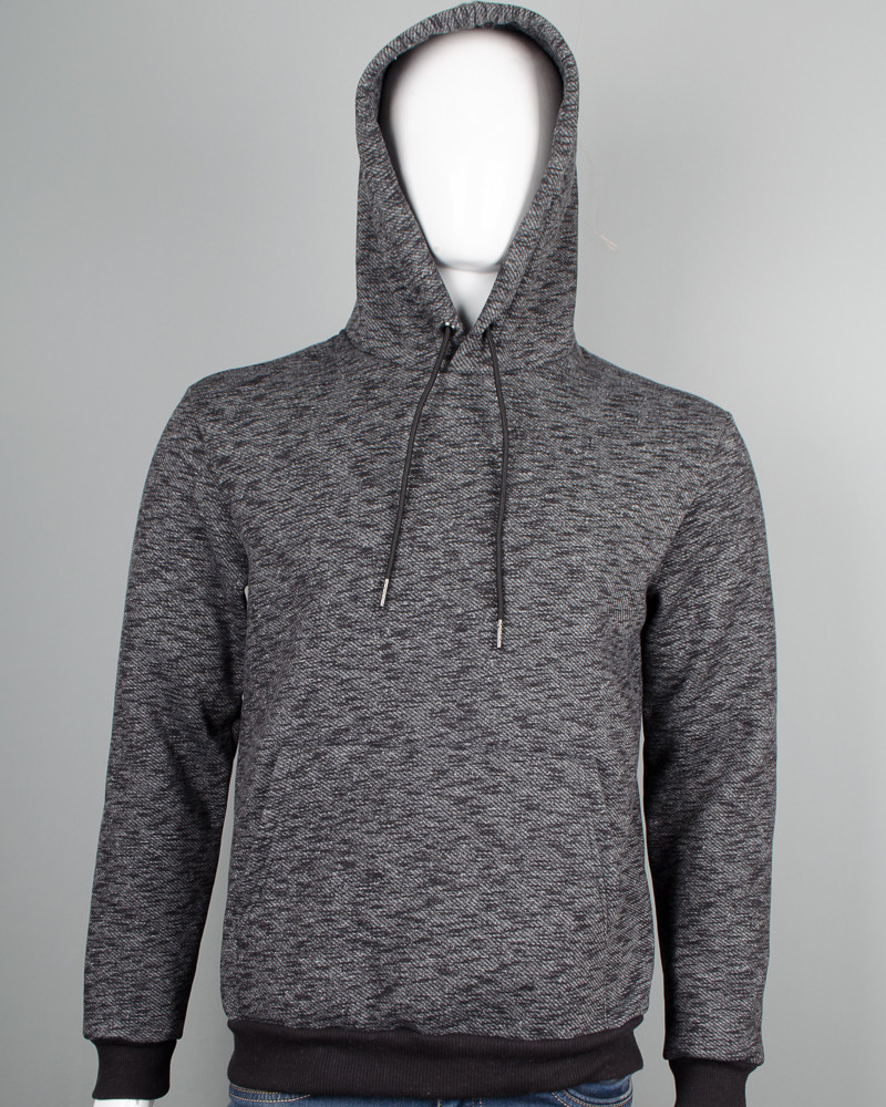 Худі тринитка Однотонна Т.Сірий меланж 9300к, M (1шт), фото 1